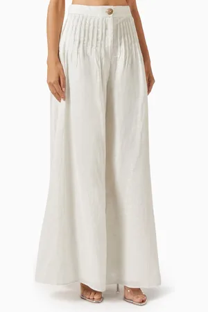 Azulu Posey Wide-leg Pants in Linen
