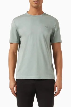 Calvin Klein Logo Smooth T-shirt in Cotton