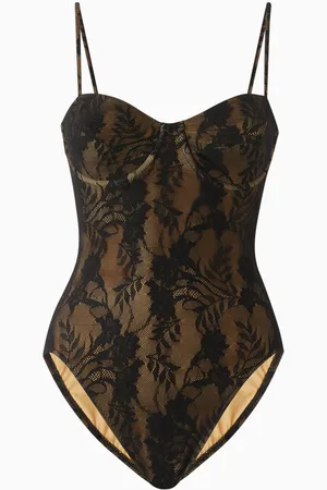 Norma Kamali Mio One-piece Swimsuit in Lace