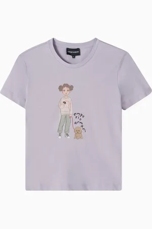 Emporio Armani Back To School T-shirt in Cotton-jersey