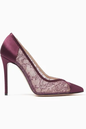 ANDREA WAZEN Nora 105 Pumps in Lace & Satin
