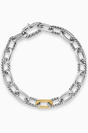 David Yurman DY Madison® Chain Bracelet in 18kt Gold & Silver