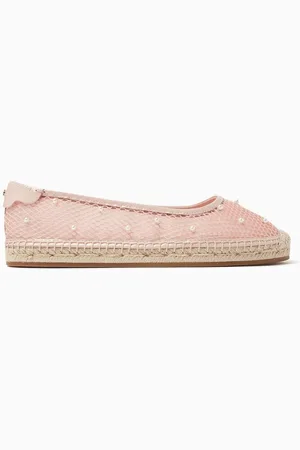 Kate Spade Pearl Espradrille Ballet Flats in Mesh
