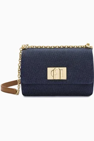 Furla 1927 Mini Crossbody Bag in Denim
