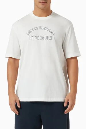 Armani Exchange The Gymnasium Logo T-shirt in Cotton