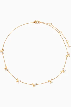 Kate Spade Social Butterfly Necklace in Gold-plated Brass