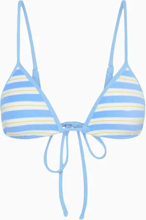 Frankies Bikinis Taite Triangle Bikini Top in Terry