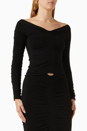 Alexander Wang Ruched Pullover Top in Cupro-blend