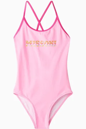 Missoni Logo One-piece Swimsuit in Jersey