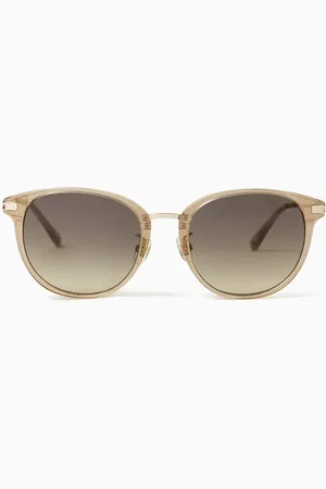 Kate Spade Fawn Round Sunglasses in Glitter Acetate