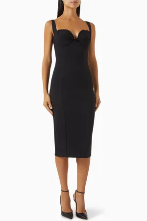 Elisabetta Franchi Bustier Midi Dress
