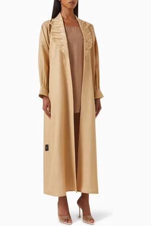 Rauaa official 3-piece Abaya Set in Linen
