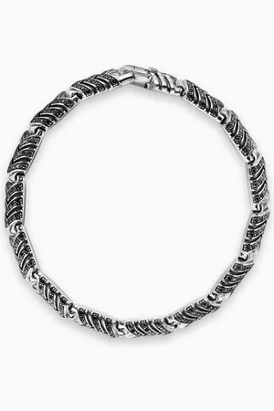 David Yurman Chevron Link Bracelet in Sterling Silver