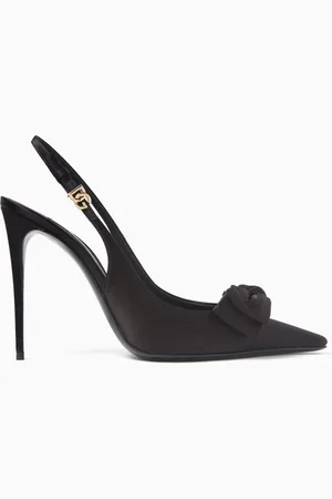 Dolce & Gabbana Bow Slingback 105 Pumps in Satin