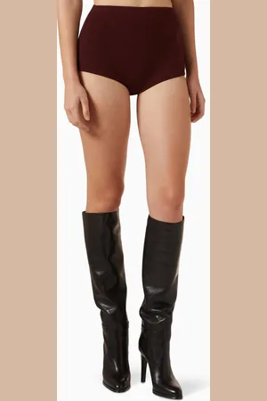 The Frankie Shop Alissa Knit Briefs in Viscose Blend