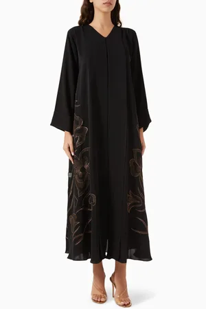 Rauaa official Thread-embroidered Abaya