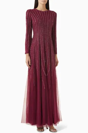 BASIX Crystal-embellished Gown in Tulle