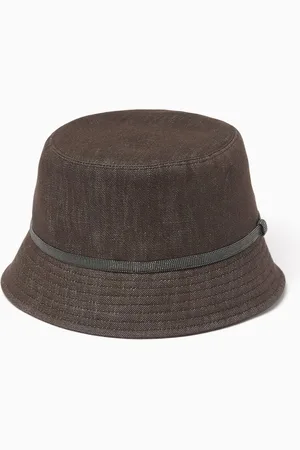 Brunello Cucinelli Embellished Bucket Hat in Cotton Twill