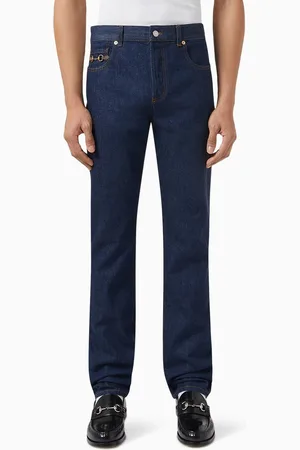 Gucci Horsebit Straight-fit Jeans in Denim