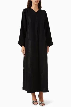 Rauaa official Panel-cut Embroidered Abaya