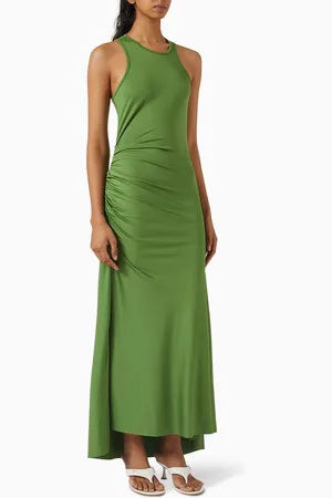 Victoria Beckham Asymmetric Tank Midi Dress