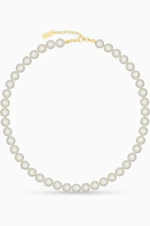 Saint Laurent Pearl Necklace in Metal