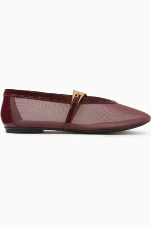 Schutz Mary Jane Ballet Flats in Mesh