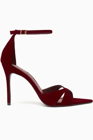 Schutz Strappy 100 Sandals in Suede