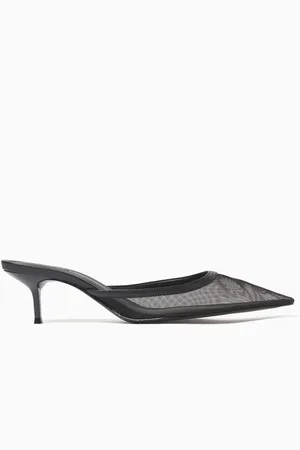 Schutz Point-toe 63 Mules in Mesh