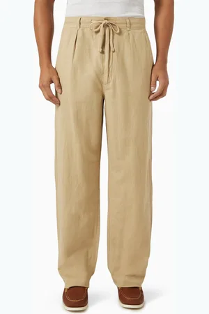 Ralph Lauren Drawstring Pants in Linen-blend