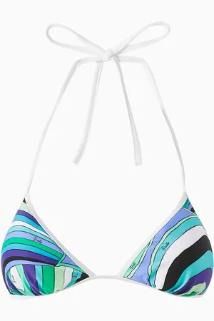 Puccini Iride-print Triangle Bikini Top