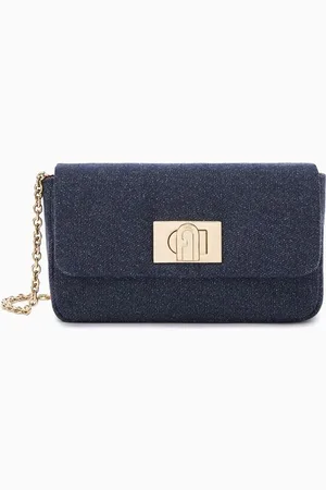 Furla 1927 Mini Crossbody Bag in Denim
