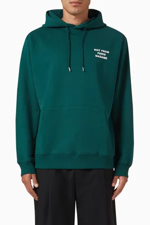 Drôle de Monsieur Le Hoodie Slogan Classique in Cotton