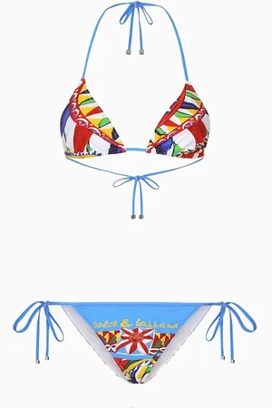 Dolce & Gabbana Carreto Print Bikini Set