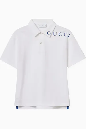 Gucci Logo-print Polo Shirt in Cotton-piqué