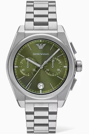 Emporio Armani Federico Chronograph Stainless Steel Watch, 43mm