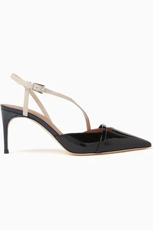 MALONE SOULIERS Valeria 70 Slingback Pumps in Patent Leather