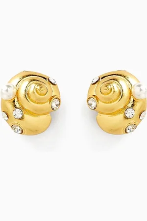 Kate Spade Beachside Stud Earrings in -tone Brass