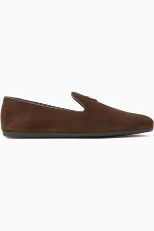 Prada Logo Loafers in Velvet