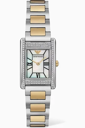 Emporio Armani Genni Quartz Stainless Steel Watch, 22 x 32mm