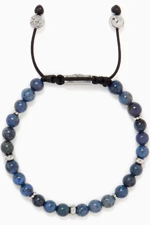 Nialaya Dumortierite Beaded Bracelet