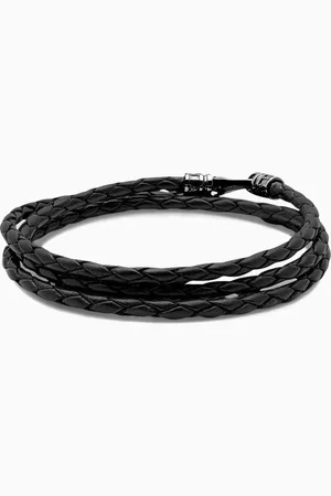 Nialaya Braided Bracelet in Leather