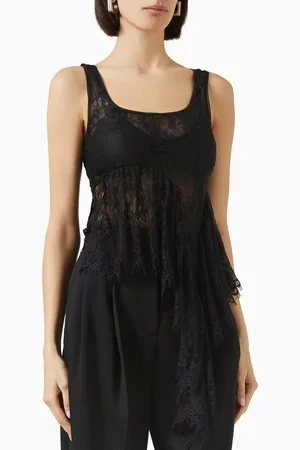 The Attico Sash-detail Tank Top in Lace