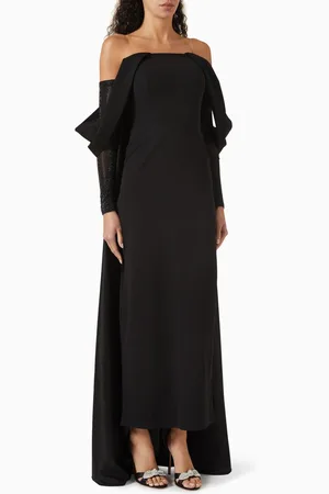 AC Off-shoulder Embellished Gown