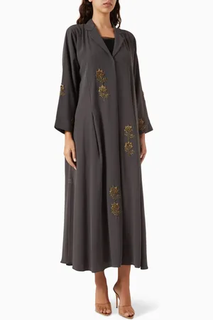 Rauaa official Thread-embroidered Abaya