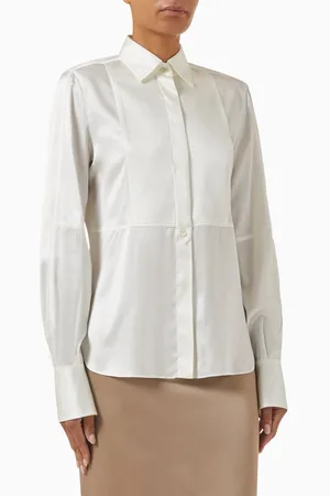 Brunello Cucinelli Long-sleeve Shirt in Satin