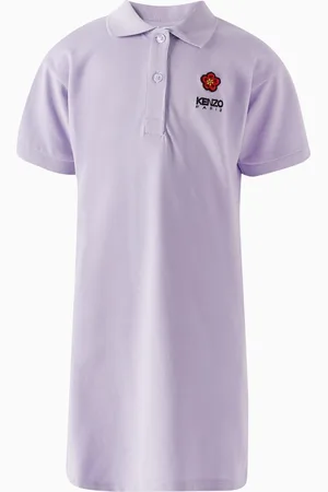 Kenzo Logo Polo Dress in Cotton