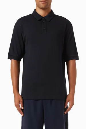Giorgio Armani Logo Polo Shirt in Cashmere