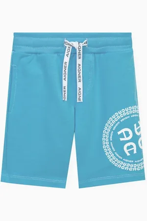 Aigner Logo Graphic Bermuda Shorts in Cotton