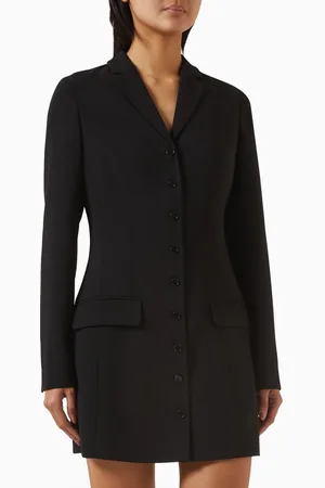 12 STOREEZ Fitted Blazer Mini Dress in Crepe